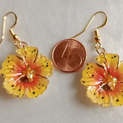 Boucles d'oreilles fleurs 